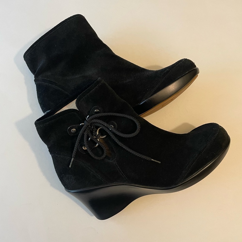 YOU by Crocs Suede Tie Ankle Boots